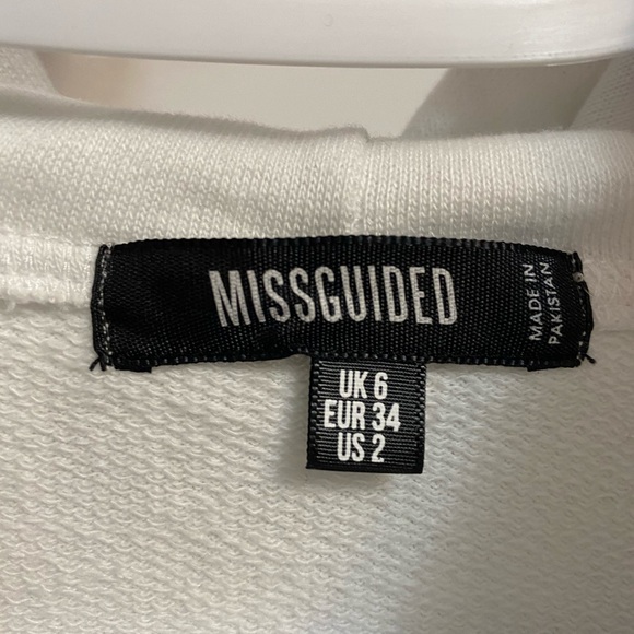 White Hoodie Missguided - Picture 1 of 3